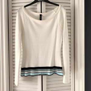 Marc Cain wide neck top, size XS